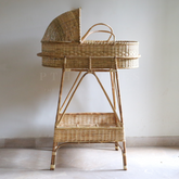 Rattan - Baby Basket with Stand